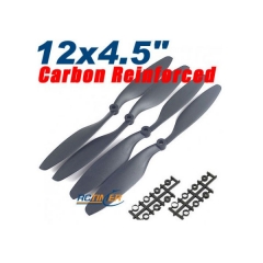 2 Pairs Carbon Reinforced 12x4.5 1245EPP CW CCW Propeller