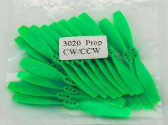 (10pairs) Rctimer 3020 Mini FPV Racing CW CCW Propeller (Green)