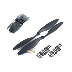 (12pairs) Carbon Reinforced 10x4.5" Counter Rotating Propeller
