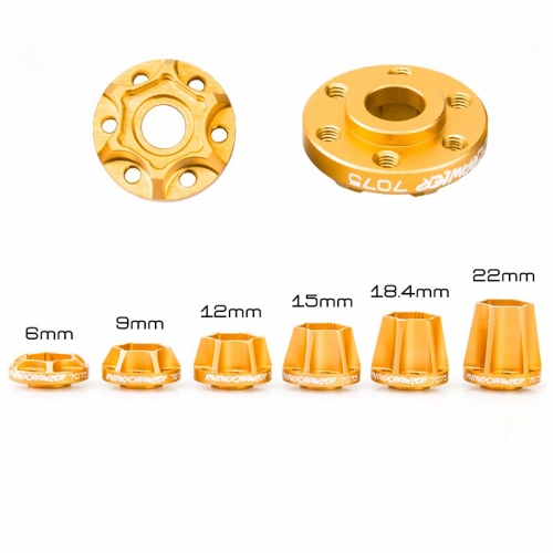 4Pcs 7075 CNC Aluminum 12mm Wheel Hex Hub