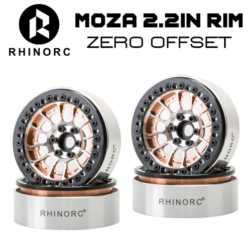 Rhino MOZA 2.2 inch 25mm Narrow ZERO OffSet Rim Bronze Color 4PCS
