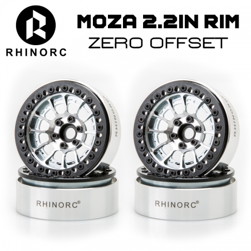 Rhino MOZA 2.2 inch 25mm Narrow ZERO OffSet Rim Titanium Color 4PCS