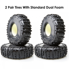 2Pairs Tires with Standard Dual Foam