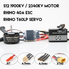 RhinoRC Power And Servo System ESC40A + S12 + T60LP(V1.1) Kit