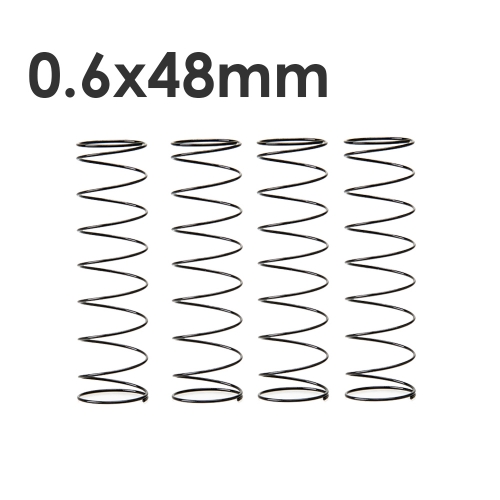 0.6x48mm Piano Wire Springs for S095 Pro Shock