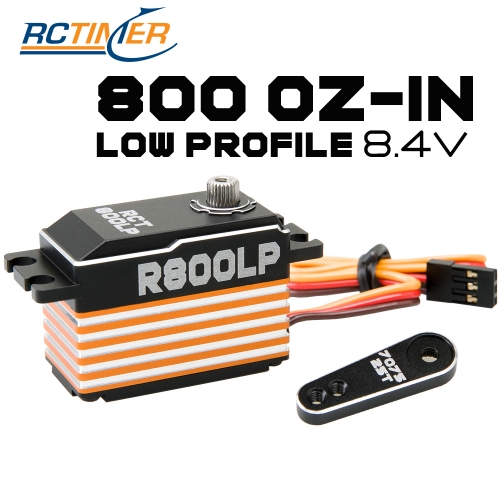 Rctimer R800 Low-Profile High-Torque 8.4V Brushless Servo