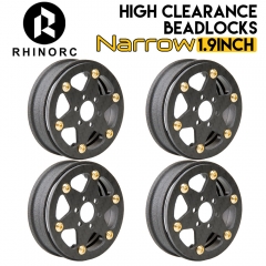 RhinoRC 1.9 Narrow 21.5mm Clearance Beadlocks 4ets