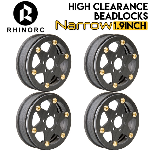 RhinoRC 1.9 Narrow 21.5mm Clearance Beadlocks 4ets RhinoRC 1.9 Narrow 21.5mm Clearance Beadlocks 4ets